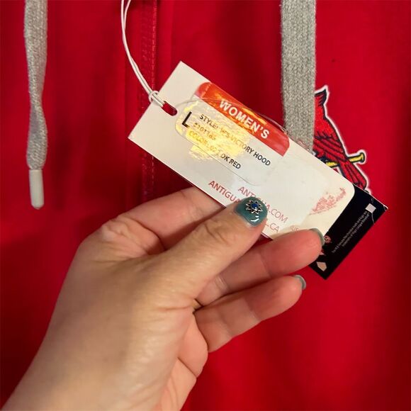 Antigua Women's St. Louis Cardinals Full-Zip Hoodie Jacket Red Size L - Picture 5 of 10